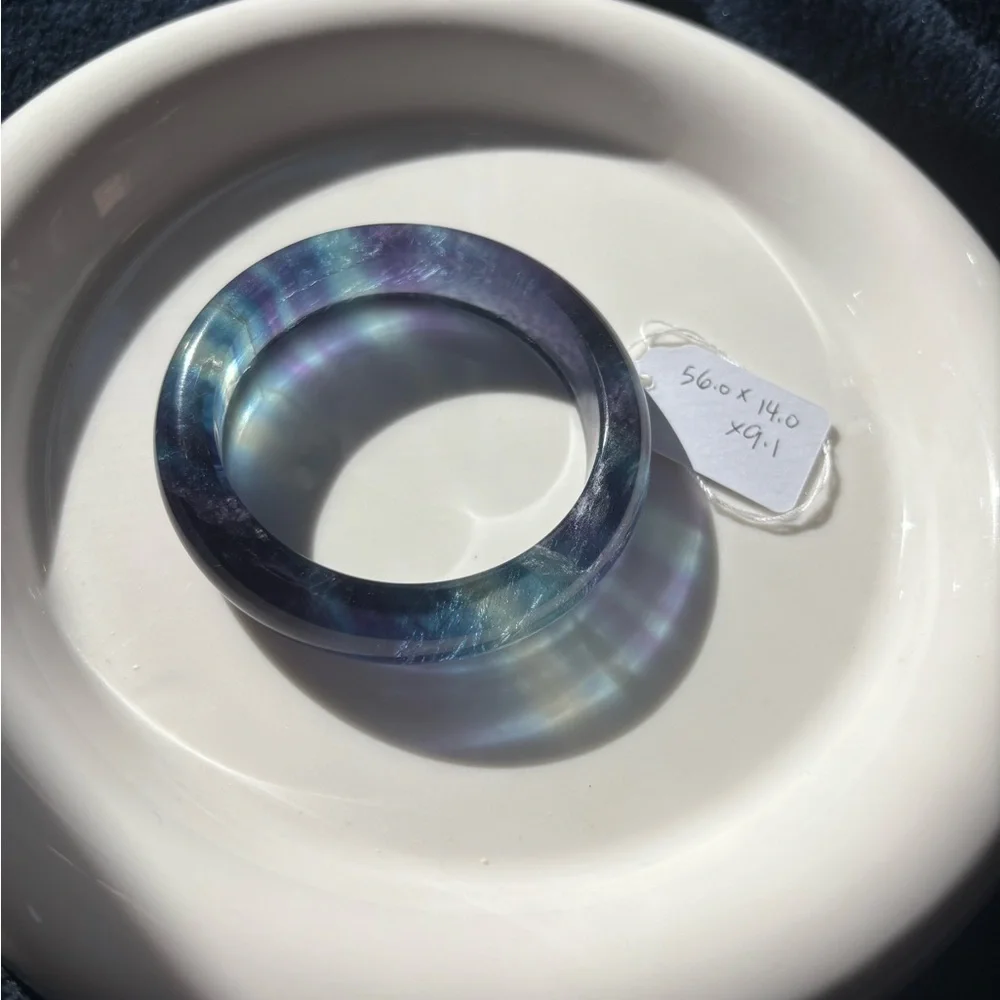 Multicolor Fluorite Bangle - Picture 2 of 8